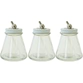Paasche Airbrush 3oz Glass Bottle Assembly for VL, MIL, TS &amp; SI Airbrushes VL-3-OZ (3 Pack)