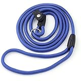 Mangostle Durable Pet Dog Nylon Adjustable Loop Training Leash Slip Lead Traction Rope Leashes Collar Small and Medium Dogs Leash 1.38m
