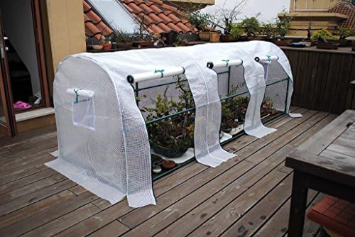 Ziomee Mini Greenhouse 78.7 X 39 X39 Inch PE Protection Cover for Protected Vegetable Garden