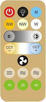 SEARUB Wireless Remote for E27 Ceiling Fan Light 3 Speed 4 Hour Timing view 4