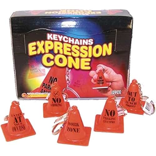 traffic cone key chain