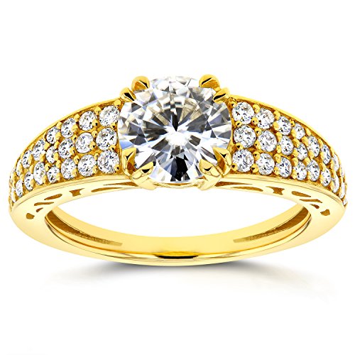 Near-Colorless (F-G) Moissanite and Diamond Soft-Edged ...