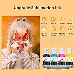 4x140ml T49M Autofill Sublimation Ink Compatible