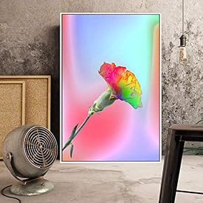 Floating Framed Canvas Wall Art for Living Room, Bedroom Flowers Canvas Prints for Home Decoration Ready to Hang - 16x24 inches
