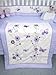 SoHo Lavender Flower Garden Baby Crib Nursery Bedding Set 13 pcs included Diaper Bag with Changing Pad & Bottle Case
