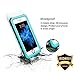 Janazan Waterproof Case for iPhone 6 Plus/6s Plus［5.5-Inch ］, IP68 Certified Drop Resistant Full Sealed Underwater Protective Cover, Shockproof, Snowproof, Dirtproof for Outdoor Sports (Grass Blue)