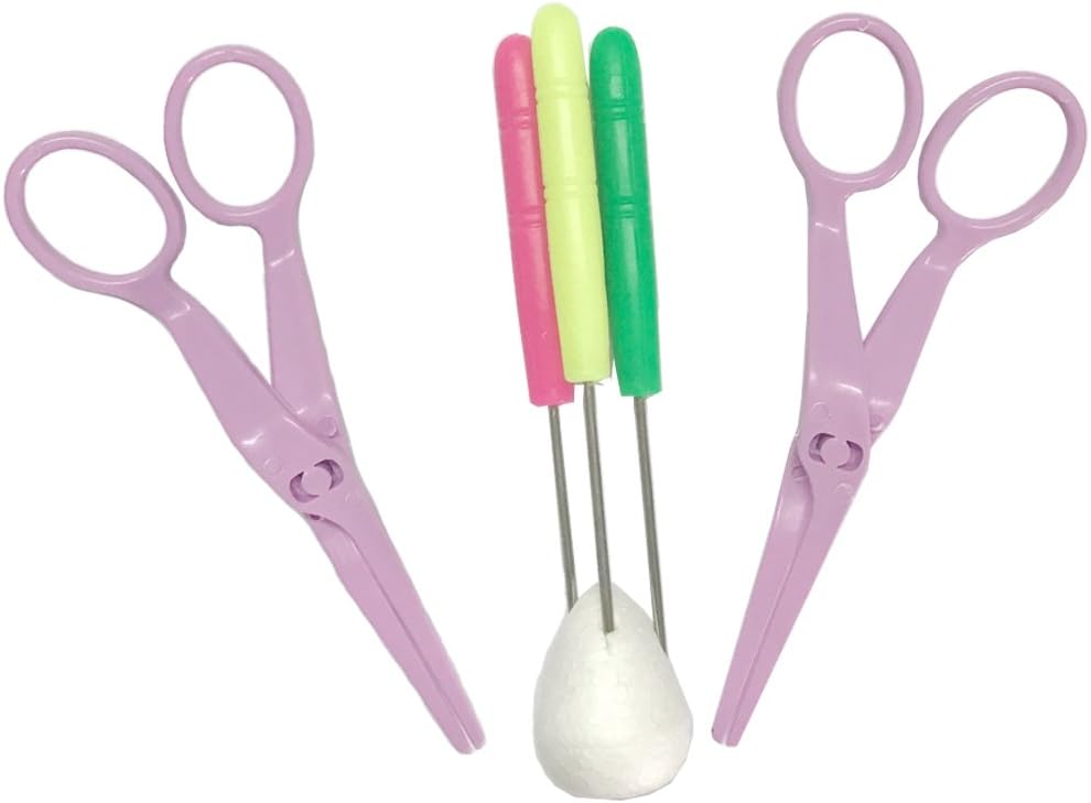 Ubaker Set of 5 Scriber Needle Modelling Tool and Cake Icing Flower Lifters Marking Patterns for Royal Icing Sugar Cookies Chocolate Fondant Cake Decoration