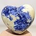 1PC Heart Aquamarine Lapis Lazuli Agate Quartz Chalcedony Mookaite Laradorite Jasper Aventurine Sodalite Amber (Blue Sodalite)