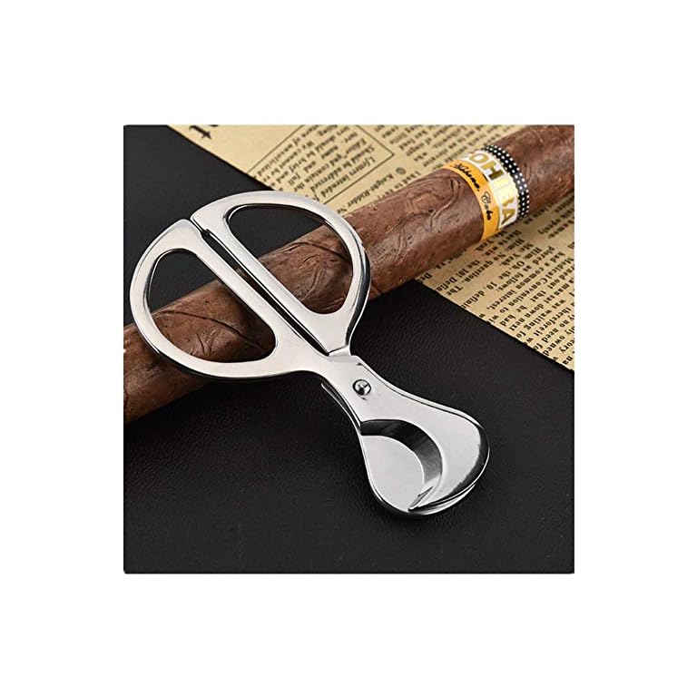 Cigar Scissors Cutter, Stainless Steel Guillotine Double Blade Straight