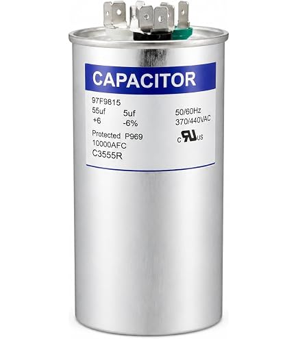 Genteq 97F9815-55 + 5 uf MFD 370 Volt VAC Genteq Replacement