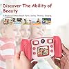 Victure Kids Camera Digital Rechargeable Selfie Action Camera 1080P HD 12MP with 2 Inch LCD Display and Shockproof Handles for Girls Boys Toys Gifts(Pink)