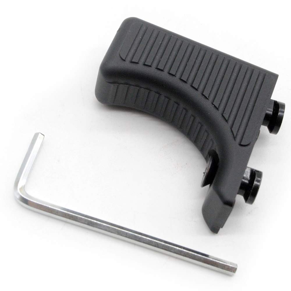 Trirock Tactical Keymod Forward Hand Stop Barricade Rest Front HandStop Compatible with key mod Handguard Rail Mount System- Black