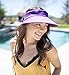 Lullaby Womens Summer Packable UV Protective Wide Brim UPF 50+ Sun Visor Hat
