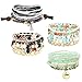 FINREZIO 4 Sets Bohemian Beaded Bracelets for Women Multilayer Stretch Stackable Bracelet Set Multicolor Jewelry