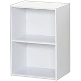 アイリスオーヤマ カラーボックス 2段 幅41×奥行29×高さ58.6cm ホワイト ECX-2