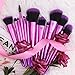 Makeup Brush Set, DUcare 15Pcs Makeup Brushes Premium Synthetic Hair Purple Foundation Blending Blush Face Eyeliner Shadow Brow Concealer Lip Brush Set