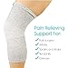 Vive Knee Compression Sleeves for Women & Men (Pair) - Elastic Support Brace for Improved Circulation, Recovery, Arthritis Joint Pain - Great for Sports, Running, & Jogging