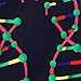 Three Rooker DNA Replicating tie Biology Ties Science Neckties Mens Navy Neck tie