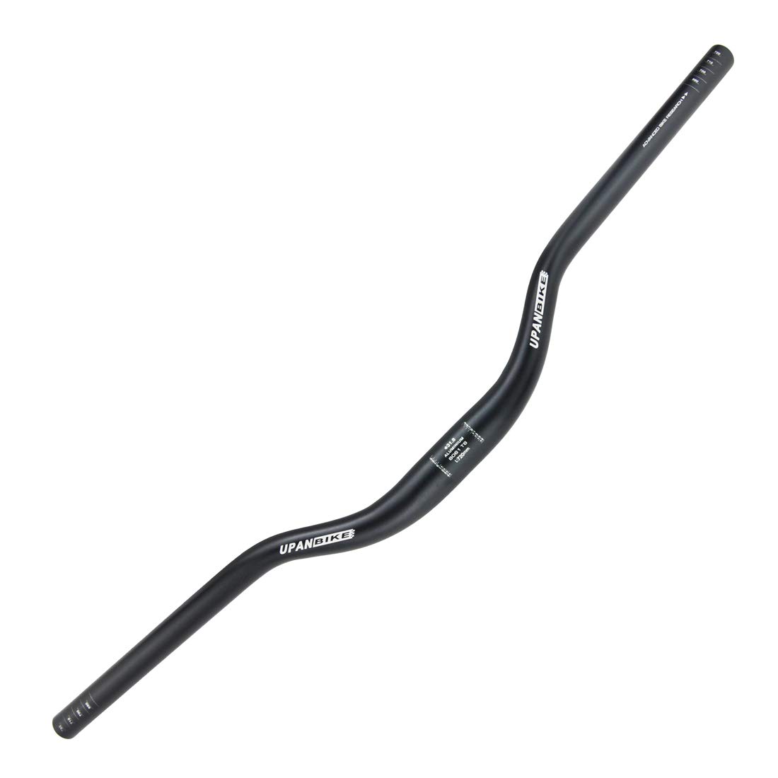 UPANBIKE MTB Mountain Bike Bicycle Extra Long Handlebar φ31.8mm*720mm Riser Bar(Black)
