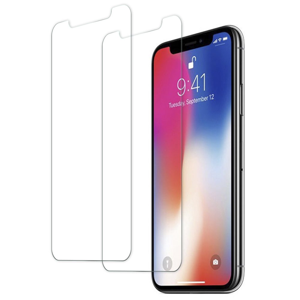 Panzerglas Schutzfolie für iPhone X, [2 Stück] TUCNIPUS Panzerglasfolie -3D Touch Kompatibel, 9H Härte, Anti-Öl, Kratzer,Blasen und Fingerabdruck Displayschutzfolie für iPhone X