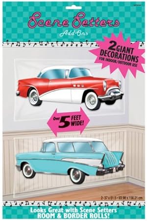 Rock N Roll 50 S Classic Car Party Decorations Amazon Co Uk Toys