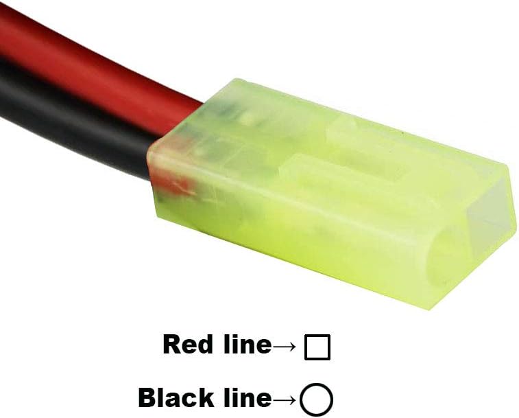 3 works Mini Tamiya Male Connector Adapters Wire with 10cm 14awg For RC Hobby Lipo Battery, Small - Image 4