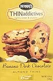 Nonni's Thin Addictives: Banana Dark Chocolate Almond Thins (Pack of 3) 4.4 oz Boxes