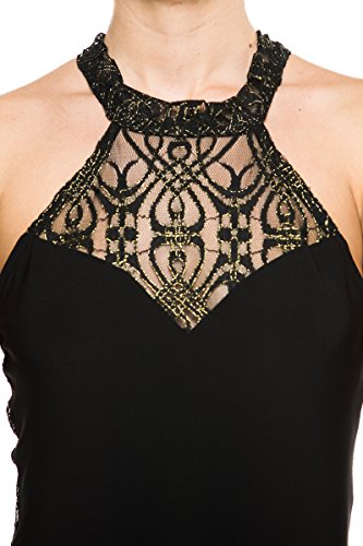 high neck flapper dress