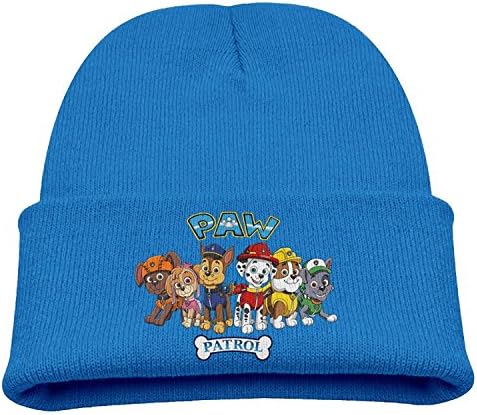 Paw Patrol Costume Child Hats Skull Beanies Hat Small Cap RoyalBlue