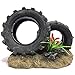 SLOCME Aquarium Tyre Decorations - Resin Material Tyre Decorations，Fish Tank Tyre Ornament Aquarium Environment Friendly Decorations
