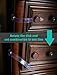Combination Child Safety Locks, Designed for Smart Kids, Adjustable Latches to Baby Proofing Cabinets, Drawers, Fridge, Oven, Toilet - Child proofing Set | 6 Pack (Brown)