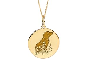 LKBEADS 925 sterling silver Luxury Pendant 22-24mm, Without Chain, Boykin Spaniel Dog, Dainty Charm, gold plated Handmade Jew