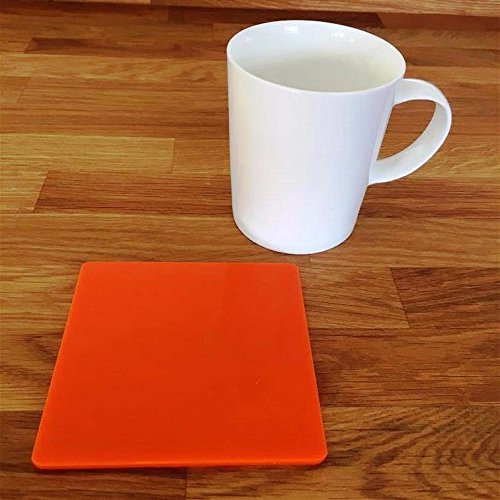 Super Cool Creations Coasters - Square - Orange - 6 Set