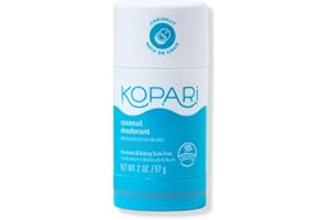 Kopari Aluminum Free Coconut Deodorant, Non Toxic & Clean Plant-Based, No Aluminum, Parabens or Baking Soda, Long Lasting Protection, Original 2 oz
