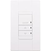 SensorSwitch NPODMA-DX-WH nLight WallPod Switch, On/Off, Raise/Lower, White