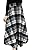 Cromoncent Women's A Line High Waist Plaid Classic Wool Blend Midi Skirt