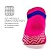 High Performance Ultra Light - No Show Tab - Athletic Running Socks for Men and Women, Chevron Pink, Medium