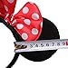Perfec Black Red & White Polka Minnie Mouse Headband for Girls Birthday Party or Celebrations Christmas Set of 2