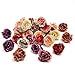 fake flowers heads in Bulk Wholesale Peony Flower Head Silk Artificial Flower Wedding Decoration DIY Garland Craft Flower 25pcs 4CM (Multicolor)