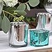 Just Artifacts Mercury Glass Votive Candle Holders 3