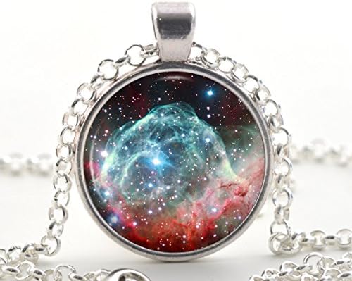 Thor's Helmet Nebula Necklace, Star Galaxy Art, Astronomy Space Gifts for Women