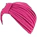 BEEMO Women’s Soft Terry Cloth Turban Head Cover with Knot or Button Head Wrap