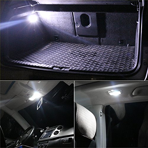 31mm Festoon Led Bulbs ,Viesyled 6000K White Light 10-SMD 4041 Chipsets Canbus No Error for 3175 DE3175 DE3021 3022 3021 Dome License Plate Door Lights Pack of 20