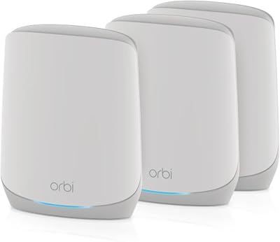 NETGEAR Orbi Mesh WiFi 6 System RBK763S Router & 2 Extenders AX5400 up to 6000