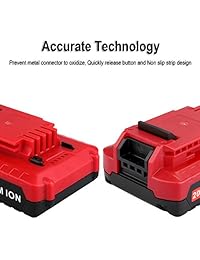 biswaye 20 V max 2.0 Ah batería de ion de litio de repuesto para Porter Cable pcc685l pcc680l pcc682l pcc685lp Taladro Herramientas Eléctricas