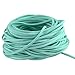 BeadsTreasure Aqua Suede Cord Lace Leather Cord for Jewelry Making 3x1.5 mm-20 Feet.