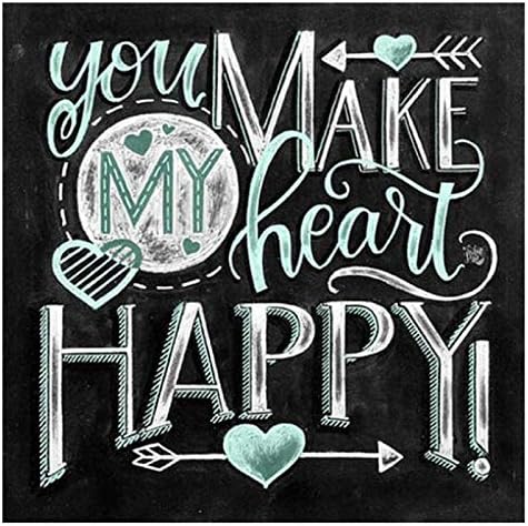 YUMEART Diamond Painting Black Board Letter Scenery Cross Stitch Diamond Mosaic Landcape Diamond Embroidery Best Gifts for Love