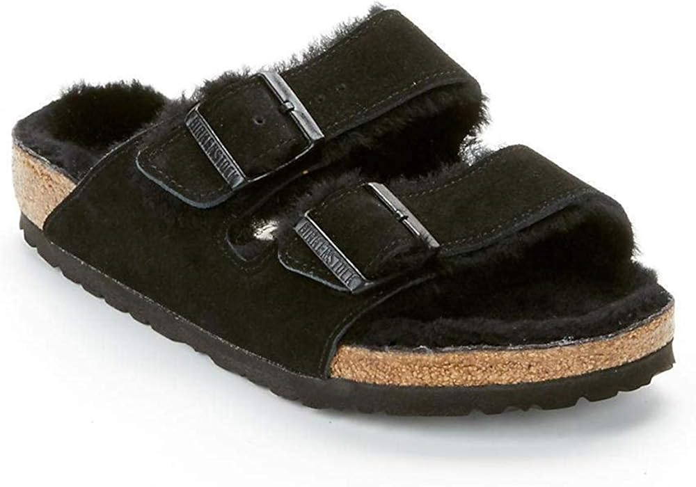 fluffy birkenstocks