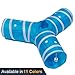 Prosper Pet Cat Tunnel - Collapsible 3 Way Play Toy - Tube Fun for Rabbits, Kittens, and Dogs - Aqua