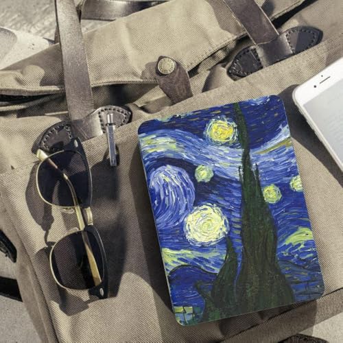 Capa Para Kindle Paperwhite 12ª Geração e Kindle Colorsoft 7 Polegadas (SA569P, SA568B, SA58CB, SA59CP) – Função Liga/Desliga - Fechamento Magnético - Sistema de Hibernação (Van Gogh)